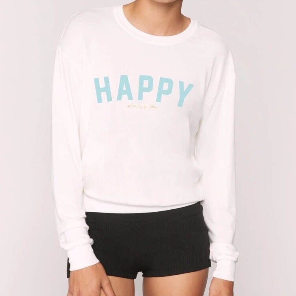 NWT Spiritual Gangster HAPPY Savasana Sweatshirt